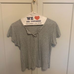 Grey tshirt. John Galt.  unsure size but seems like S/M